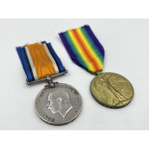 2311 - A WWI British medal pair presented to Pte. W. S. Haviside 4th S. A. I.