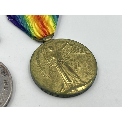 2311 - A WWI British medal pair presented to Pte. W. S. Haviside 4th S. A. I.