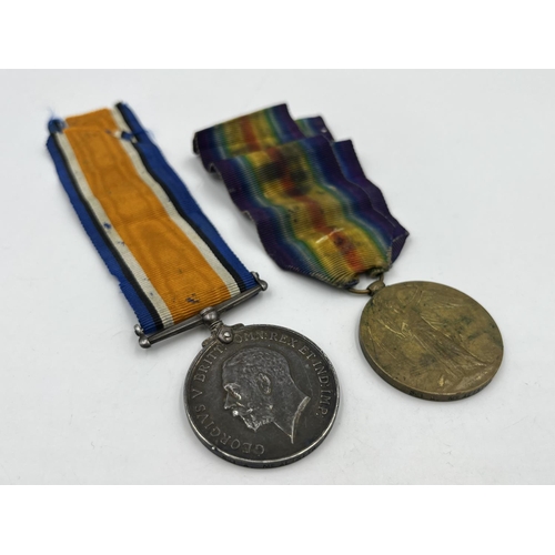 2314 - A WWI British medal pair presented to Sjt. A. McAlister 9th S. A. H.