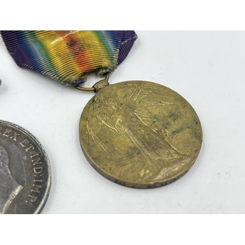 2314 - A WWI British medal pair presented to Sjt. A. McAlister 9th S. A. H.