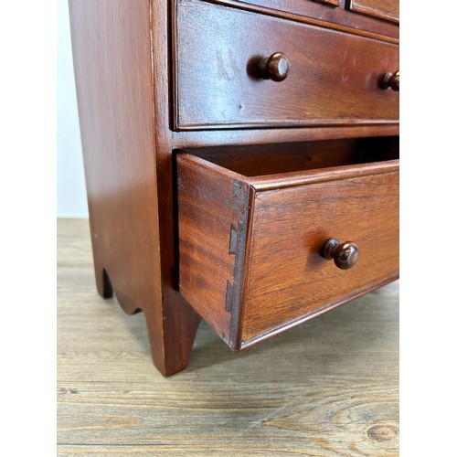 765 - A Victorian style mahogany apprentice chest of drawers - approx. 40cm high x 37cm wide x 20cm deep