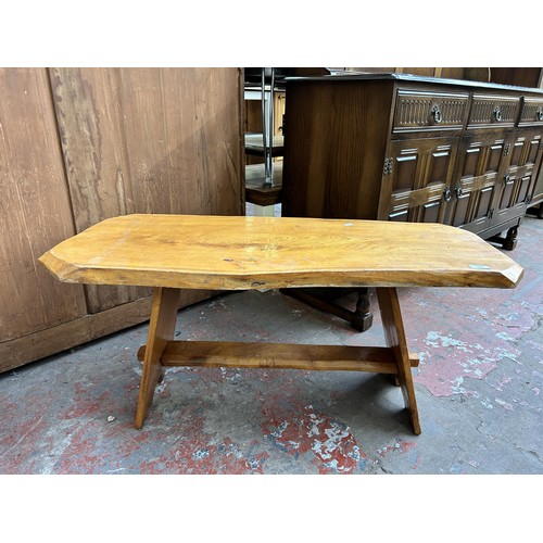 170 - A 1970s Swettenham Mill elm tree slice coffee table