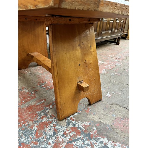 170 - A 1970s Swettenham Mill elm tree slice coffee table