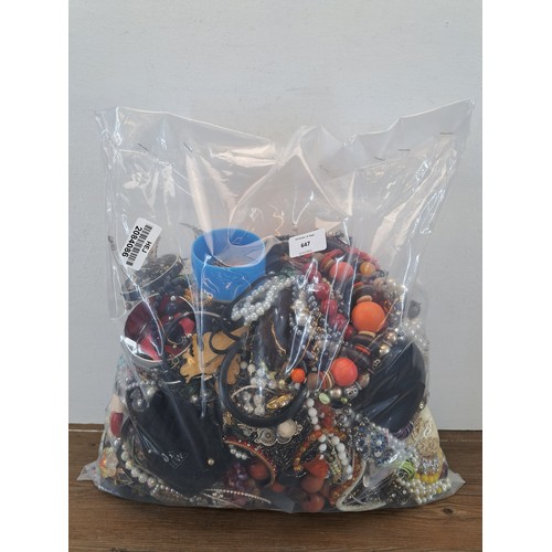 647 - Approx. 10kg of assorted costume jewellery