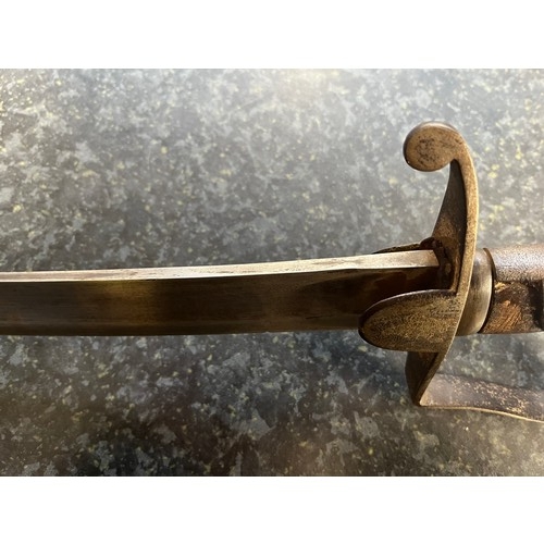 2320 - A 1796 pattern light cavalry sabre with metal scabbard - approx. 93cm long including handle