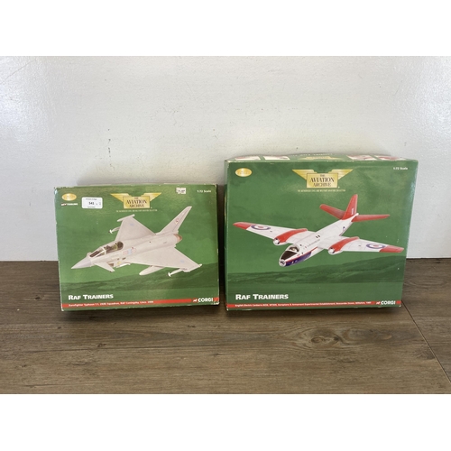 457 - Two boxed Corgi The Aviation Archive RAF Trainers limited edition 1:72 scale die-cast models, AA3640... 