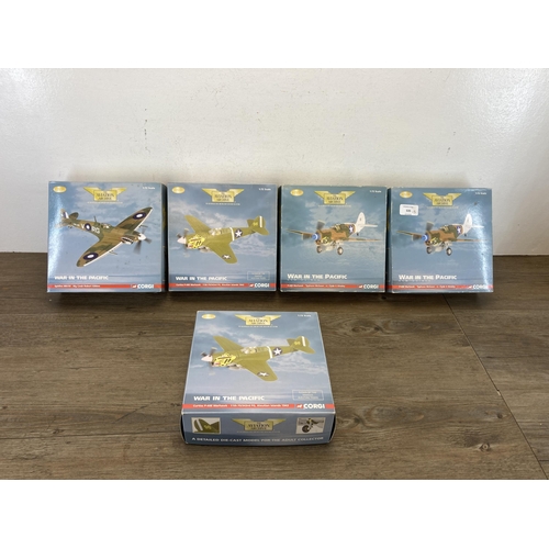 460 - Five boxed Corgi The Aviation Archive War in The Pacific limited edition 1:72 scale die-cast models,... 