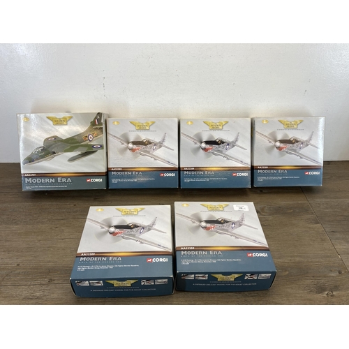 464 - Six boxed Corgi The Aviation Archive Modern Era Birth of The Modern Era limited edition 1:72 scale d... 