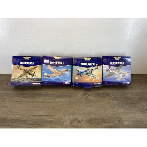 465 - Four boxed Corgi The Aviation Archive World War II Europe & Africa limited edition 1:72 scale die-ca... 