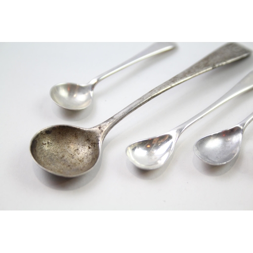 2238 - Ten hallmarked .925 sterling silver condiment spoons - approx. gross weight 44g