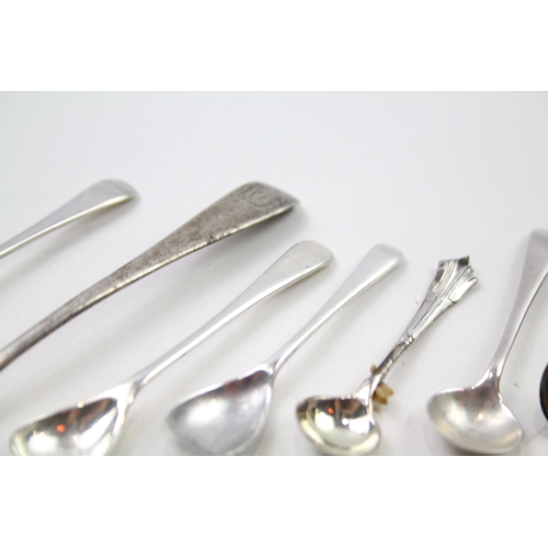 2238 - Ten hallmarked .925 sterling silver condiment spoons - approx. gross weight 44g