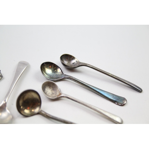 2238 - Ten hallmarked .925 sterling silver condiment spoons - approx. gross weight 44g