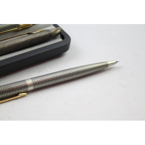 2367A - Three Parker writing instruments, two .925 sterling silver ballpoint pens and one pencil - approx. g... 