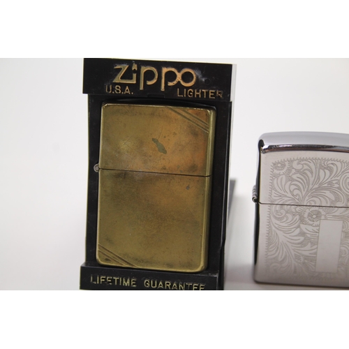 2378 - Four Zippo cigarette lighters