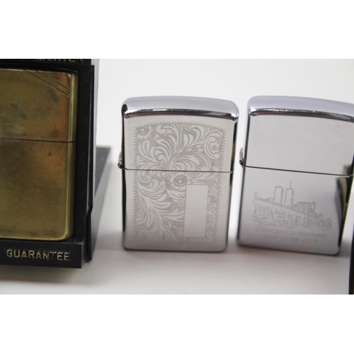 2378 - Four Zippo cigarette lighters