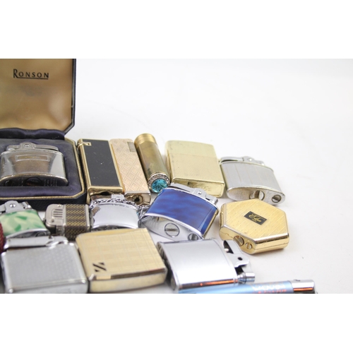 799 - A collection of vintage cigarette lighters to include Hadson, Mini, IBEX, Ronson etc.