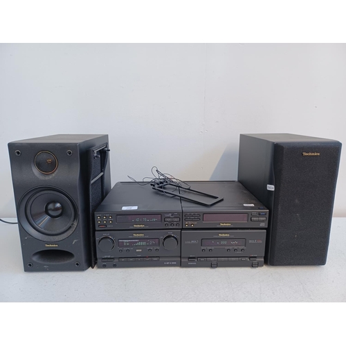 862A - A four piece Technics hi-fi system comprising ST-CH7L tuner, SU-CH7 amplifier, SL-CH7 CD player and ... 