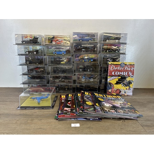 306 - A collection of boxed Eaglemoss Ltd DC Comics Batman collector's model vehicles together with Eaglem... 