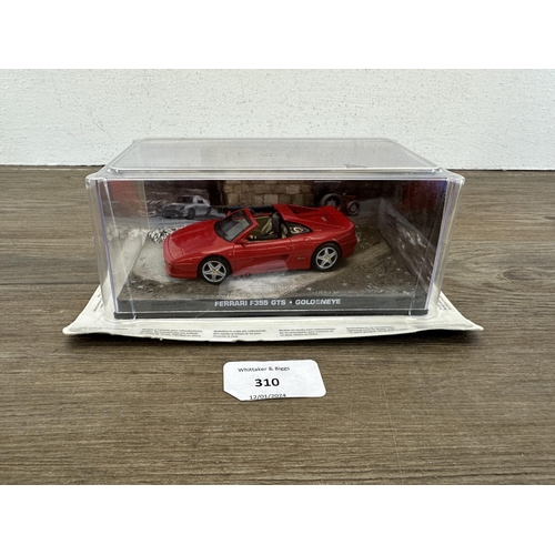 310 - A collection of boxed GE Fabbri Ltd and Eaglemoss Collections 007 James Bond collector's scale model... 