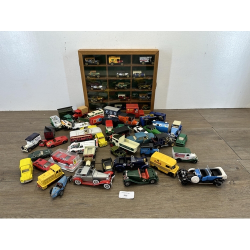 315 - A collection of unboxed die-cast model vehicles to include Lesney models of Yesteryear 1926 type 35 ... 