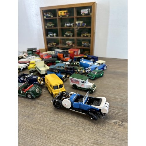 315 - A collection of unboxed die-cast model vehicles to include Lesney models of Yesteryear 1926 type 35 ... 