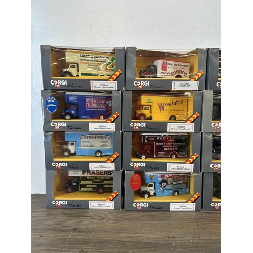 326 - A collection of boxed Corgi Classics Bedford O Series Pantechnicon die-cast model vehicles to includ... 