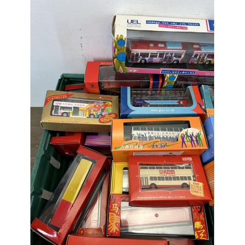 360 - Approx. fifty seven boxed die-cast model buses to include Corgi, Creative Master Northcord etc.