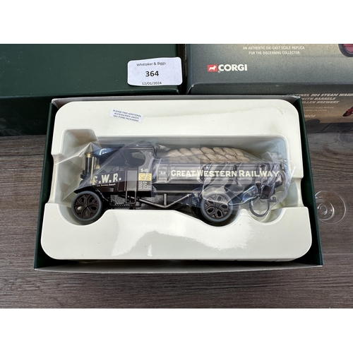 364 - Five boxed Corgi Celebrating The Goldenage Vintage Glory of Steam 1:50 scale die-cast model vehicles... 