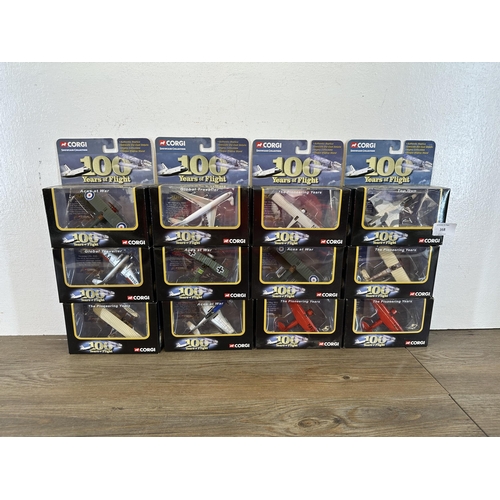 368 - Twelve boxed Corgi Showcase Collection 100 Years of Flight die-cast model vehicles