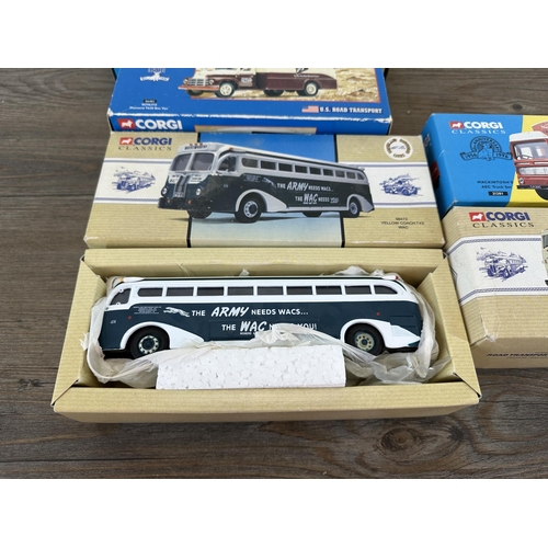 377 - Six boxed Corgi Classics die-cast model vehicles, 56401, 16401, 97971, 21201, 98472 and 54003