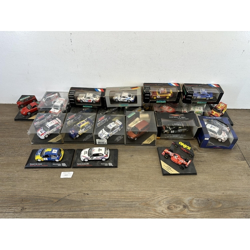 439 - A collection of mostly boxed die-cast model vehicles to include Onyx, Vitesse etc.