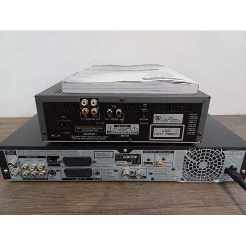 867 - Two items, one Philips CDR570 CD recorder with instruction manual and one Sony RDR-HXD790 HDD/DVD re... 