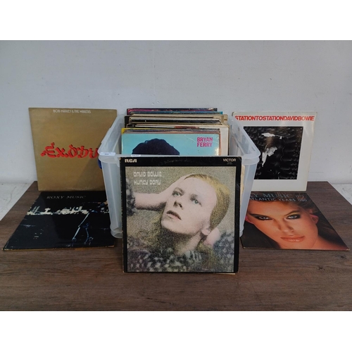 A Collection Of LP Vinyl Records To Include David Bowie 'Hunky Dory ...