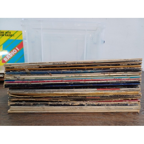 A collection of LP vinyl records to include David Bowie 'Hunky Dory ...