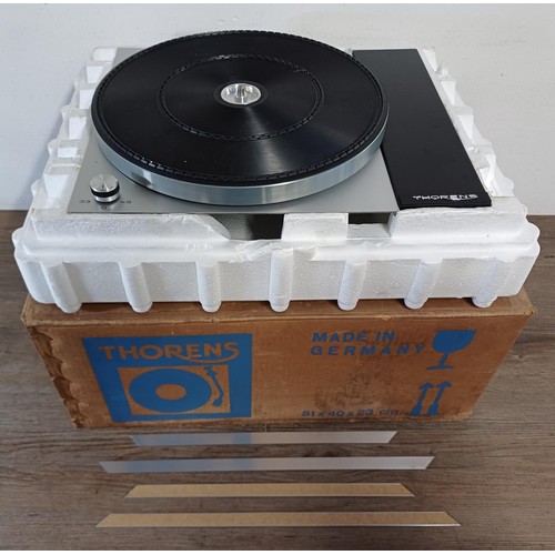 872 - A boxed late 1960s/early 1970s Thorens TD150 mk.II two-speed belt-drive turntable