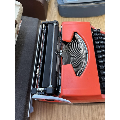 984 - Two cased typewriters, one Smith - Corona C420 electric and one Brother Deluxe 220 portable