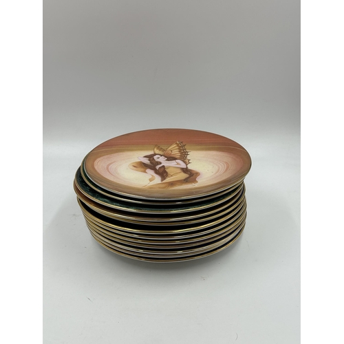 607 - Twelve Royal Worcester Fairy Series collector's plates made for Compton & Woodhouse Ltd.