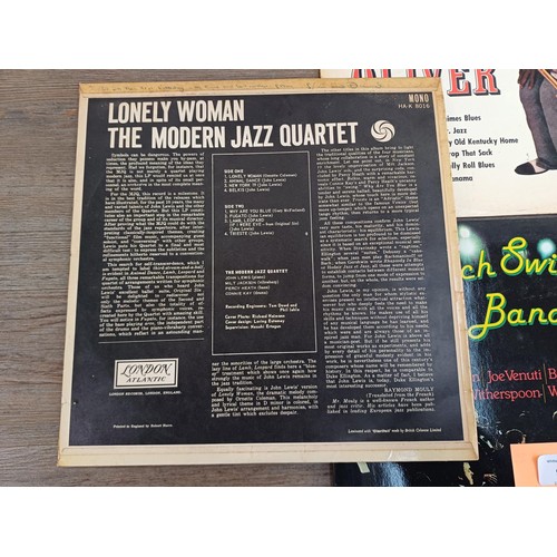 979 - Seven jazz LP vinyl records to include Stan Getz/Charlie Byrd 'Jazz Samba', The Modern Jazz Quartet ... 