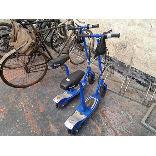 1039 - Two Razor electric scooters