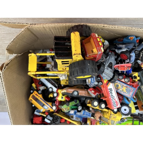 481 - A collection of toys to include boxed Subbuteo 740 Tottenham Hotspur figures, Tonka Forklift, die-ca... 