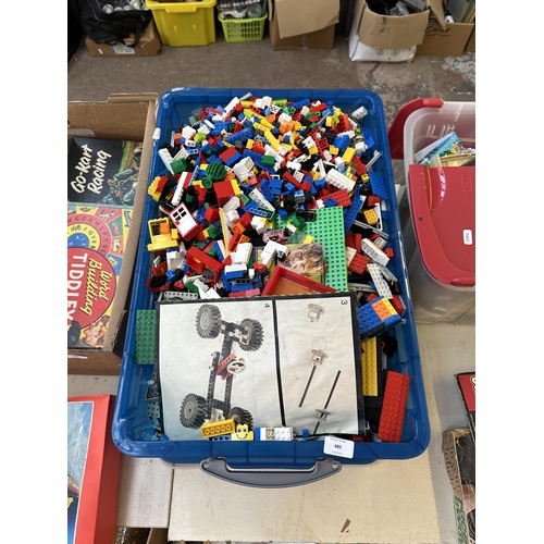 485 - A box containing a large quantity of Lego