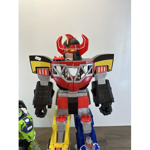 513 - Three items, one Fisher-Price Imaginext Power Rangers Morphin Megazord 27