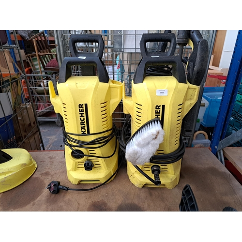 1056 - Two Karcher 240v pressure washers