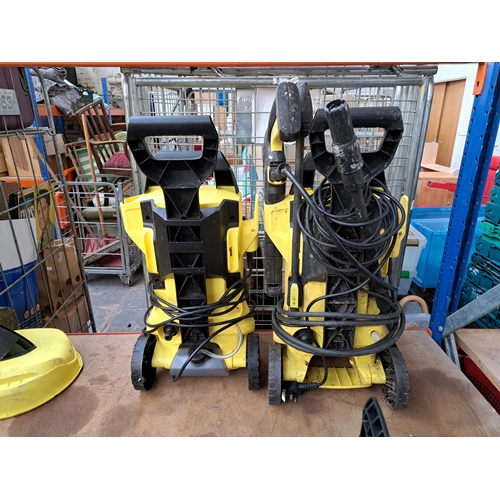 1056 - Two Karcher 240v pressure washers