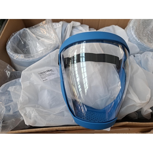 1085 - A collection of anti fog protective full face shields