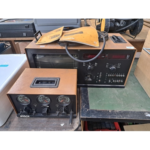 1089 - Two vintage Bosch 240v testers, one pressure vacuum and one motor