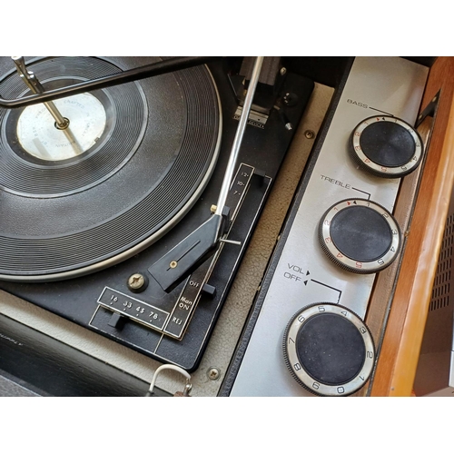 875 - A late 1960s Murphy A55G record player fitted with BSR four-speed autochanger turntable with instruc... 