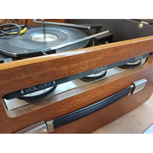 875 - A late 1960s Murphy A55G record player fitted with BSR four-speed autochanger turntable with instruc... 