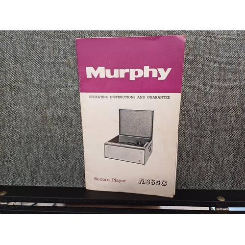 875 - A late 1960s Murphy A55G record player fitted with BSR four-speed autochanger turntable with instruc... 