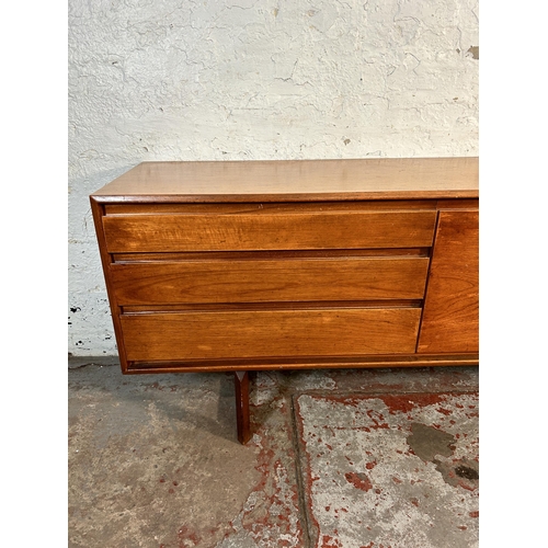 141 - A mid 20th century White & Newton teak sideboard - approx. 70cm high x 217cm wide x 44cm deep